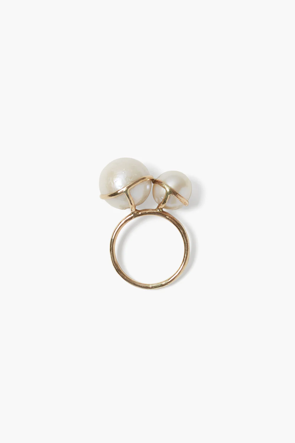 14k Phoebe Ring White Pearl - Image 2