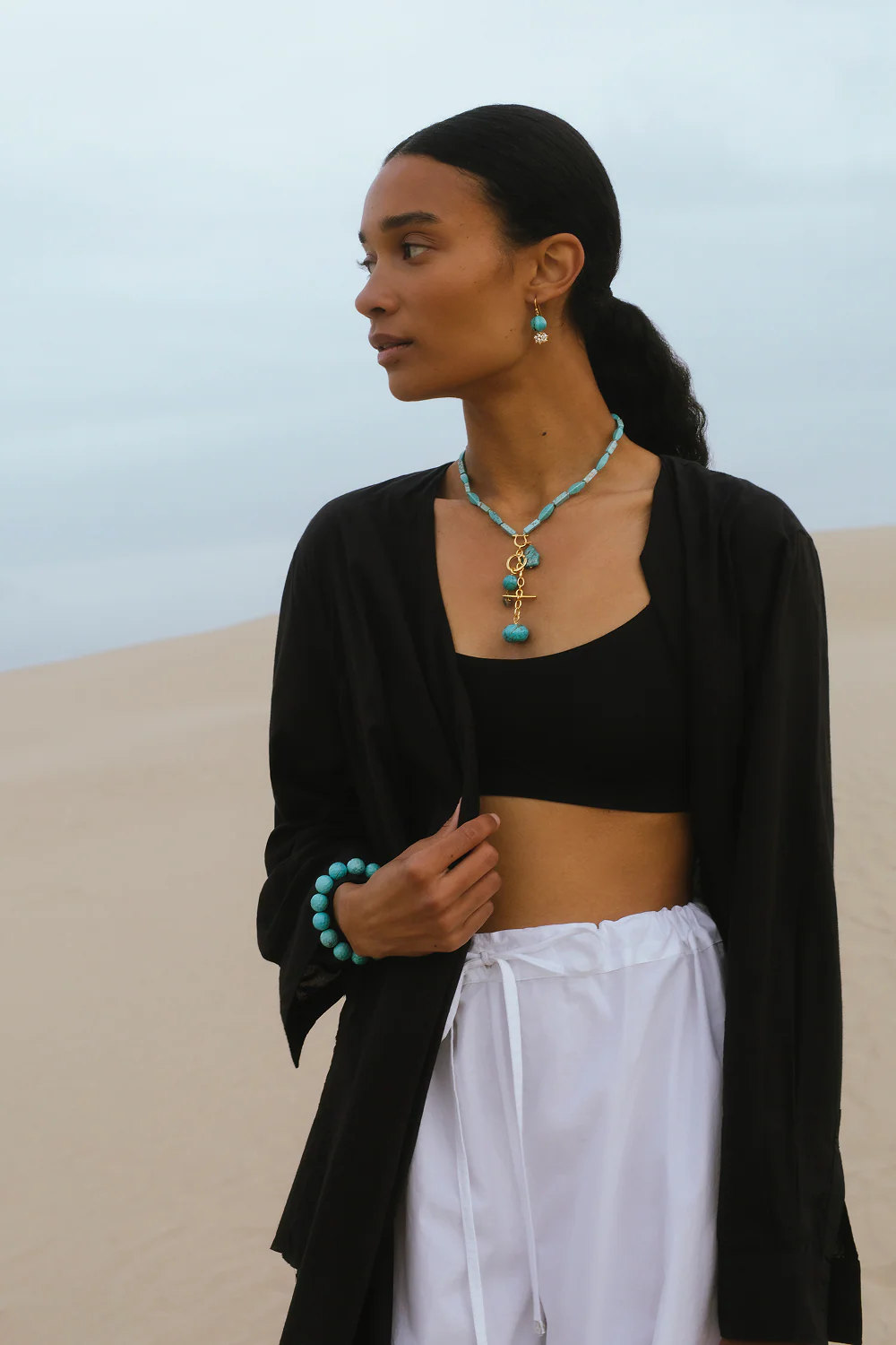 Alexandria Necklace Turquoise - Image 2