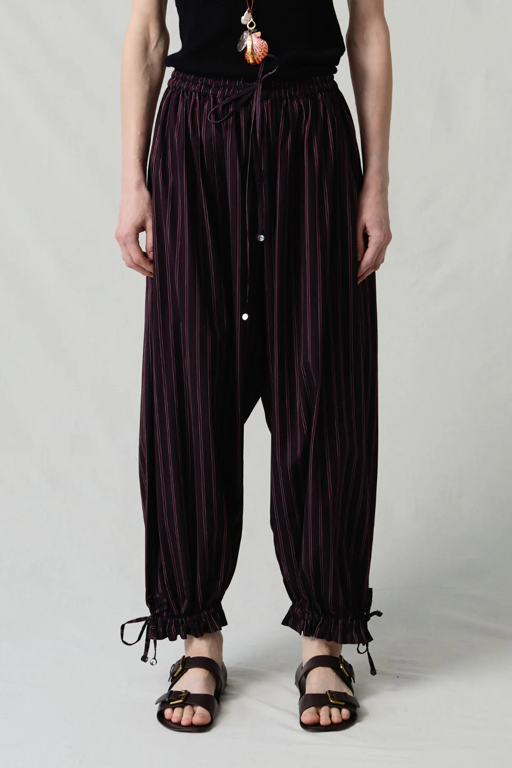 Balloon Pant Black Stripe - Image 2