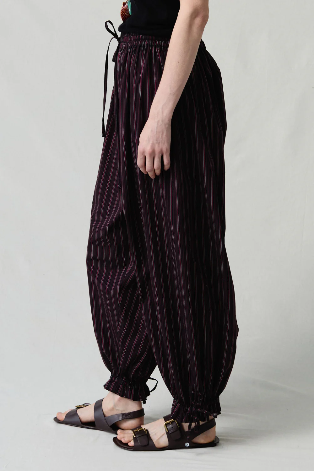 Balloon Pant Black Stripe - Image 3
