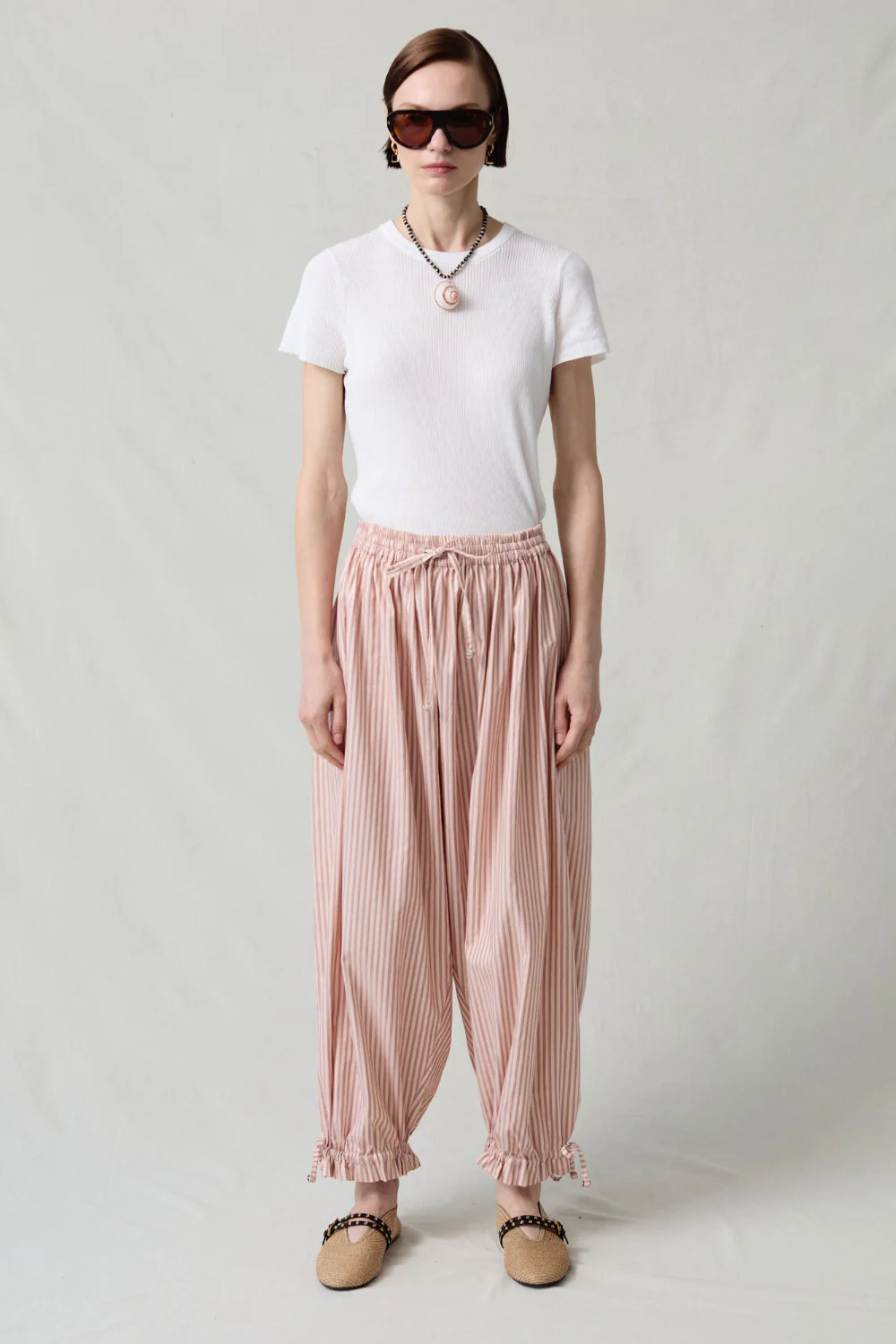 Balloon Pant Pink Stripe
