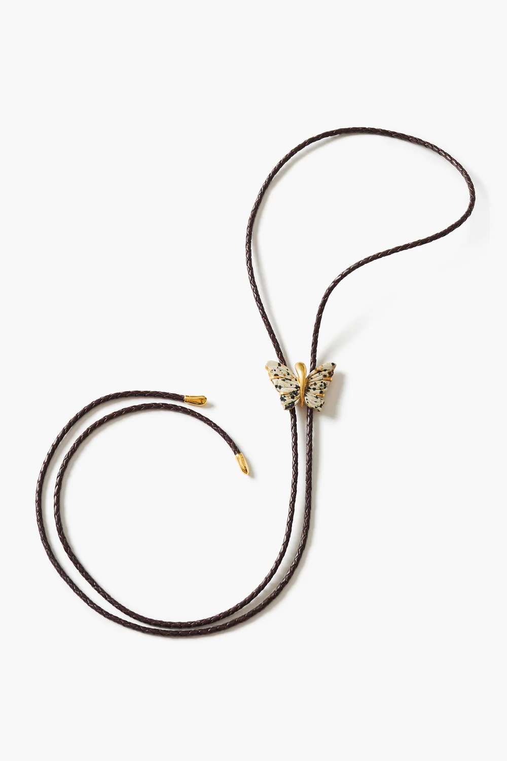 Butterfly Bolo Tie Necklace Jasper