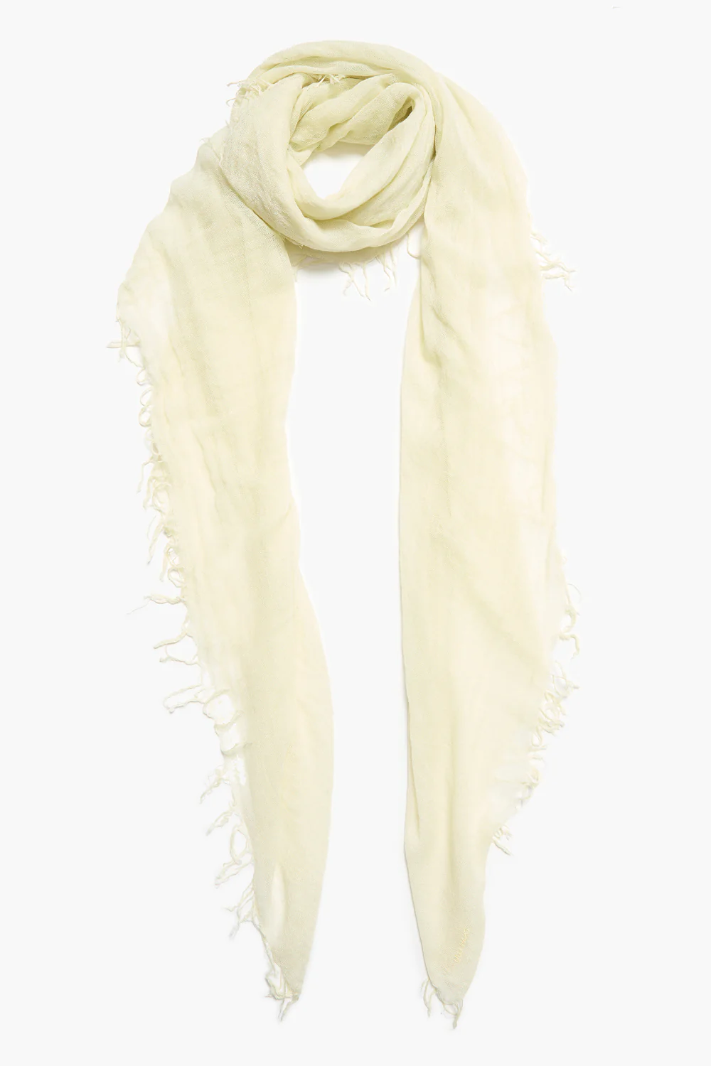 Cashmere and Silk Scarf Translucent Green