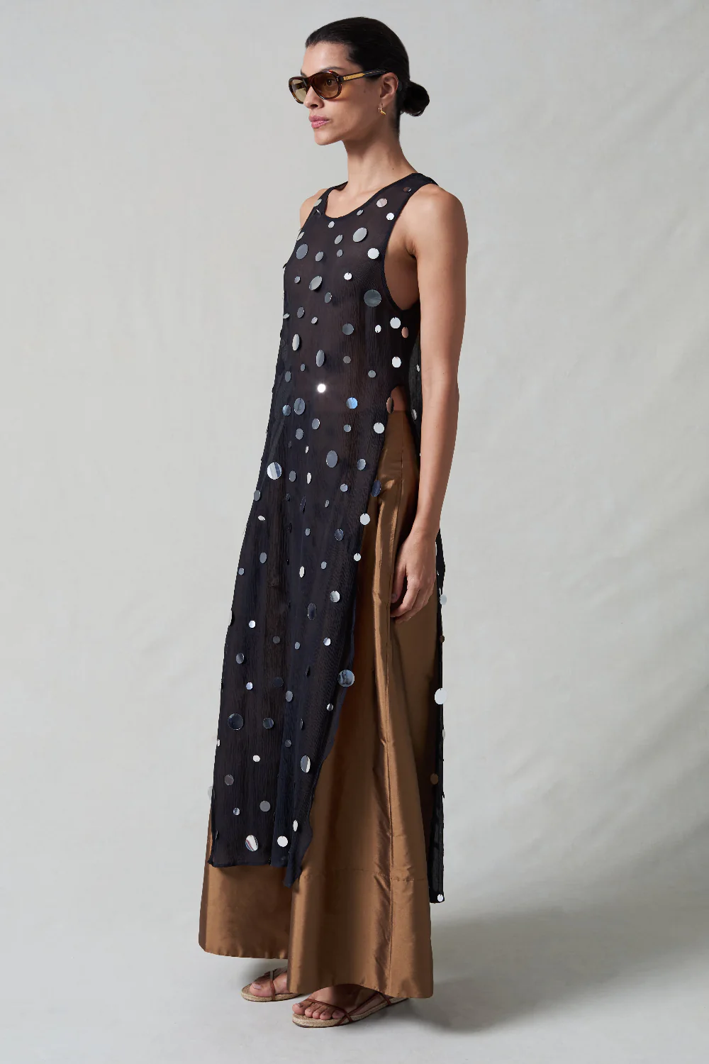 Chloe Sequin Tunic Black - Image 2