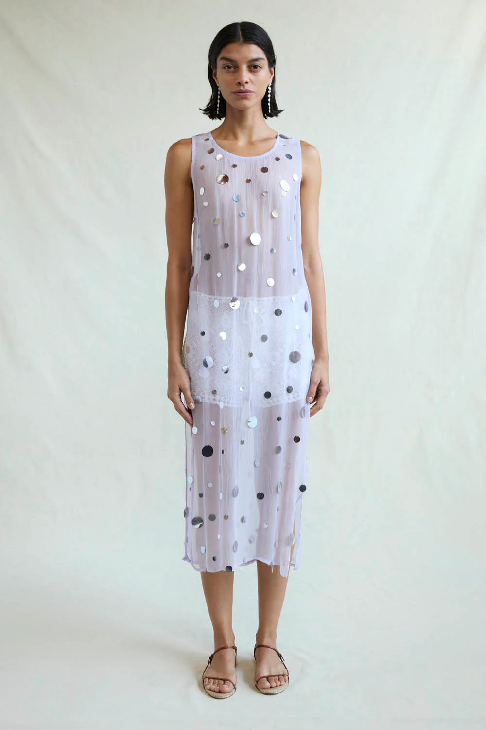 Chloe Sequin Tunic Lilac