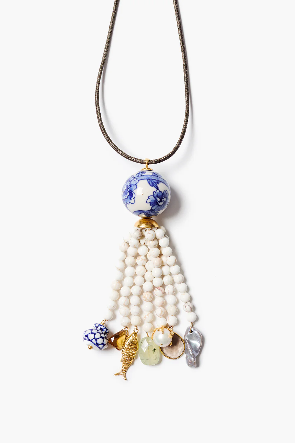 Delft Tassel Necklace Multi - Image 2