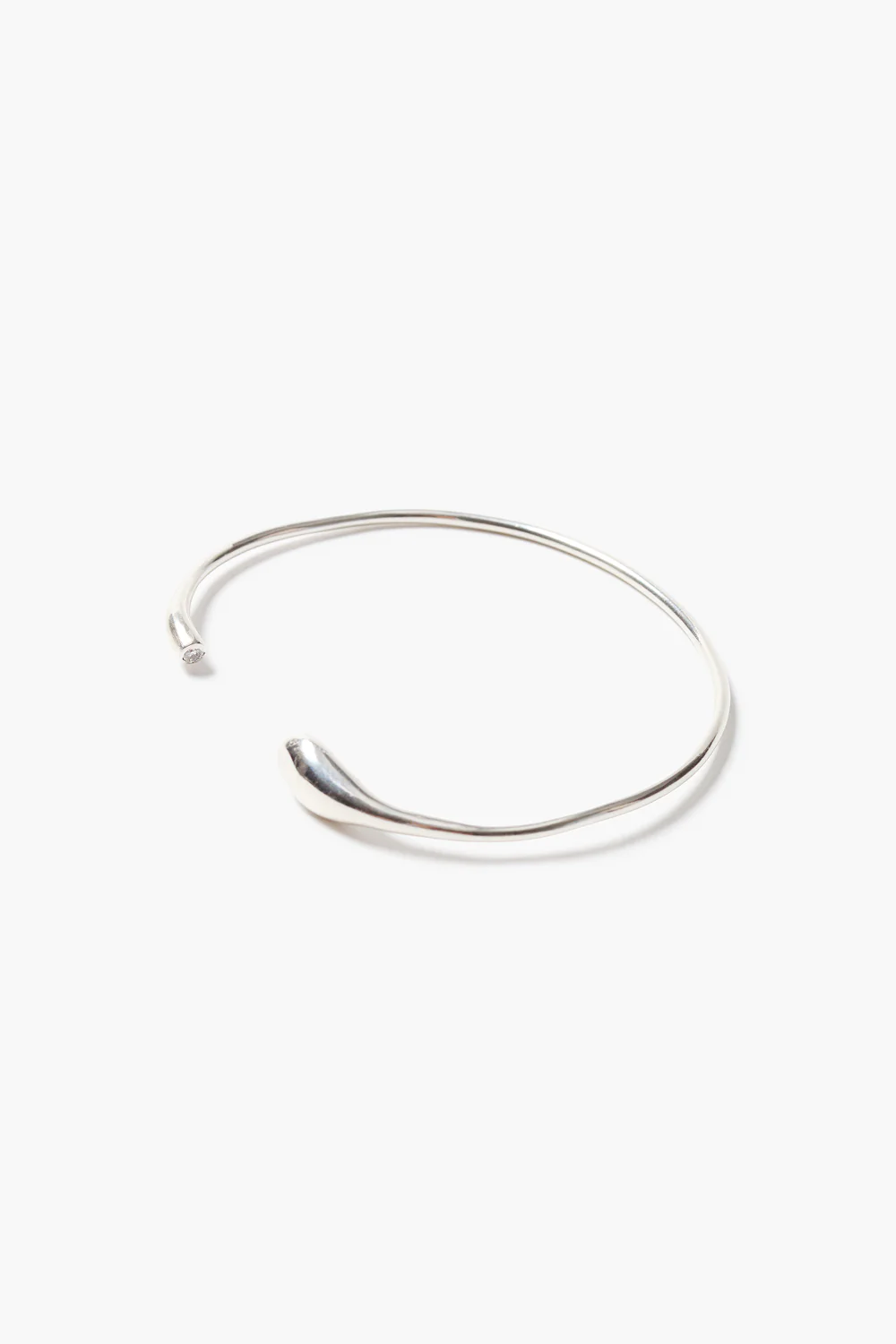 Diamond Serpentine Cuff Silver - Image 2