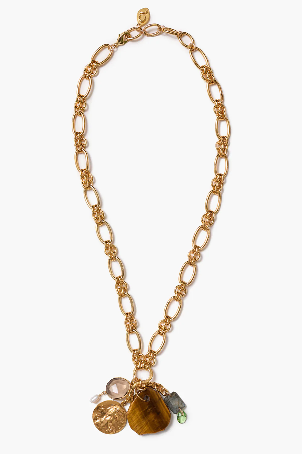 Fortuna Charm Necklace Tiger's Eye - Image 2