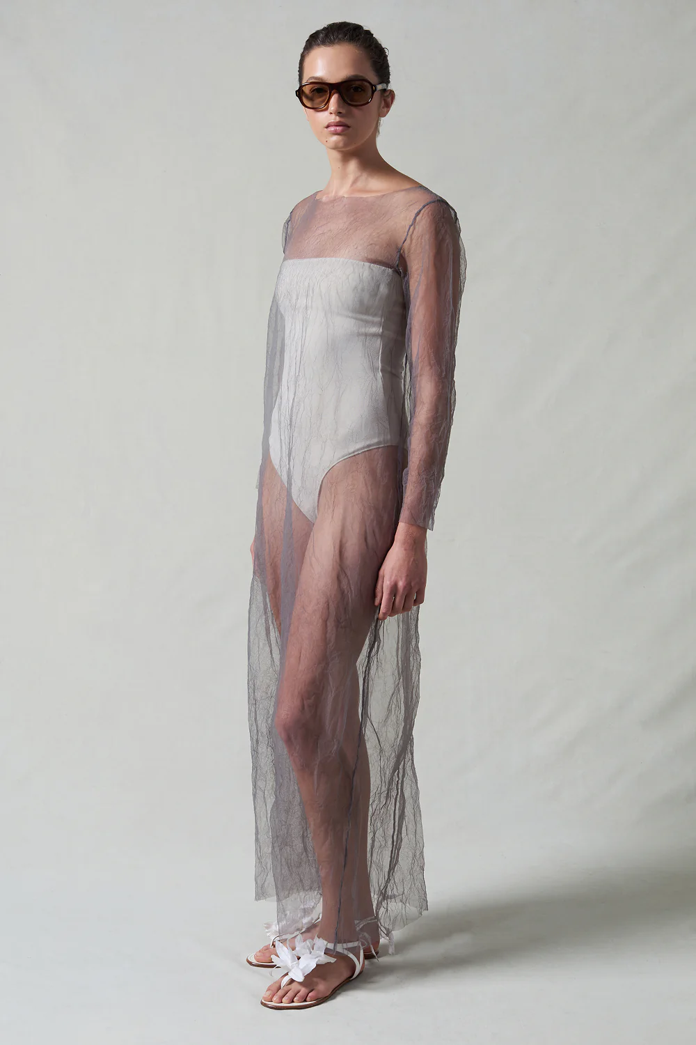 Ghost Crinkle Mesh Overlay Steel - Image 2