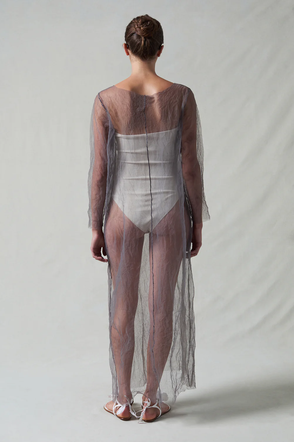 Ghost Crinkle Mesh Overlay Steel - Image 3