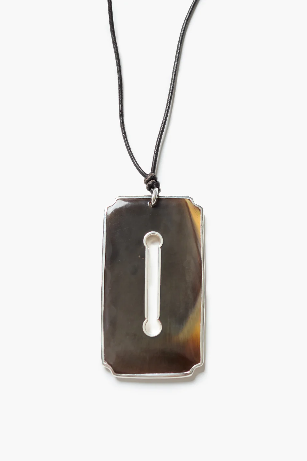 Hall Pass Padlock Necklace Brown - Image 2