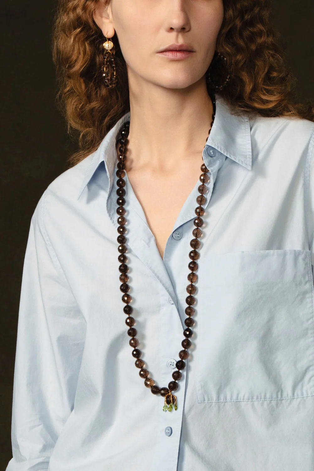 Lark Drip Necklace Smoky Quartz - Image 3