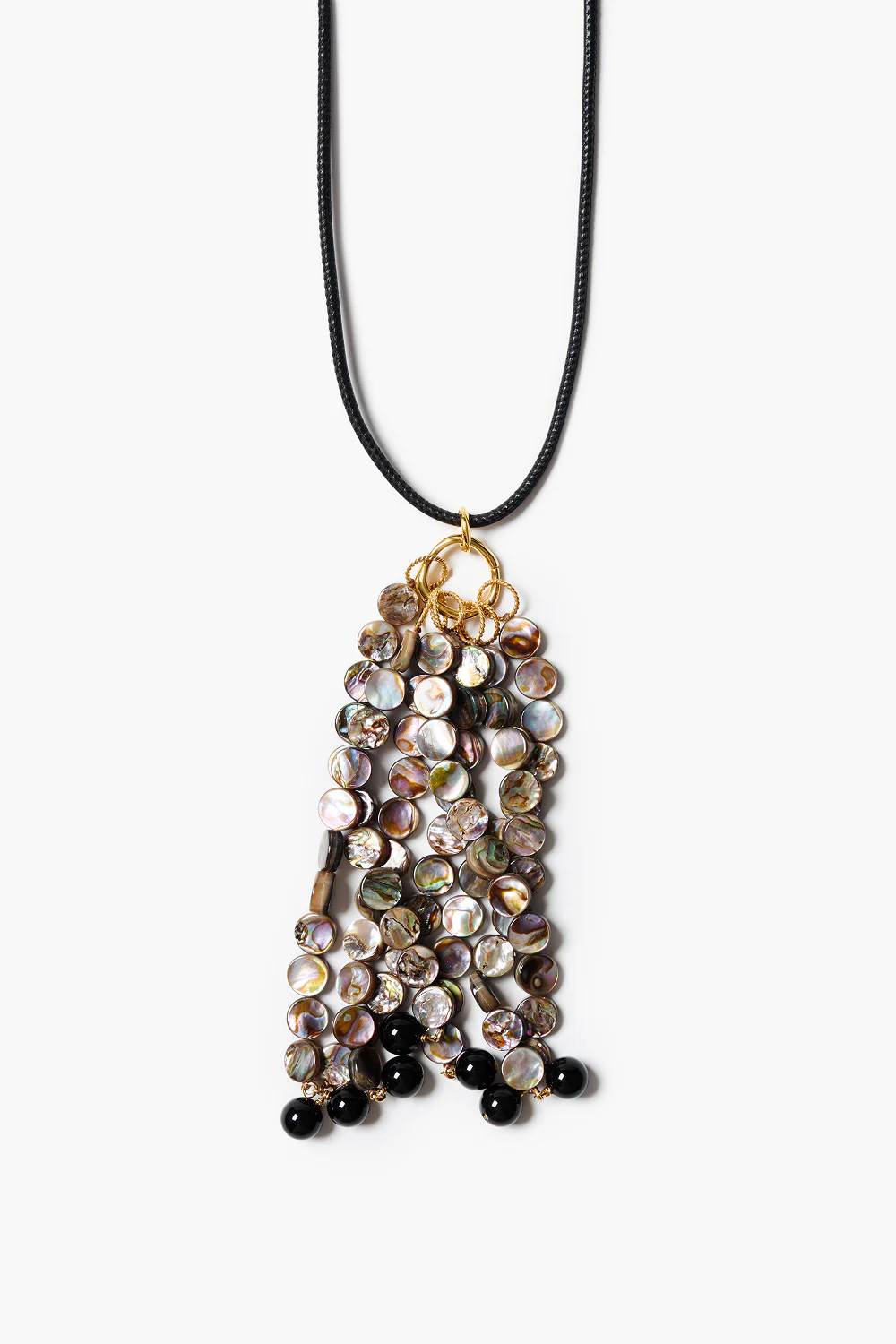 Octo Tassel Necklace Abalone - Image 2