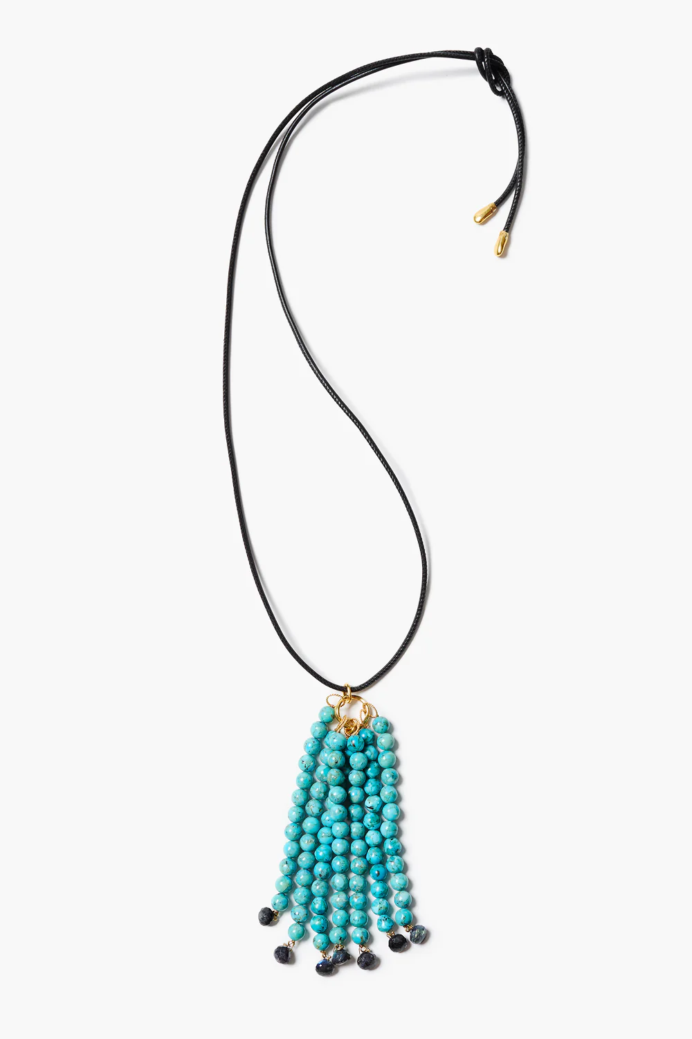Octo Tassel Necklace Turquoise