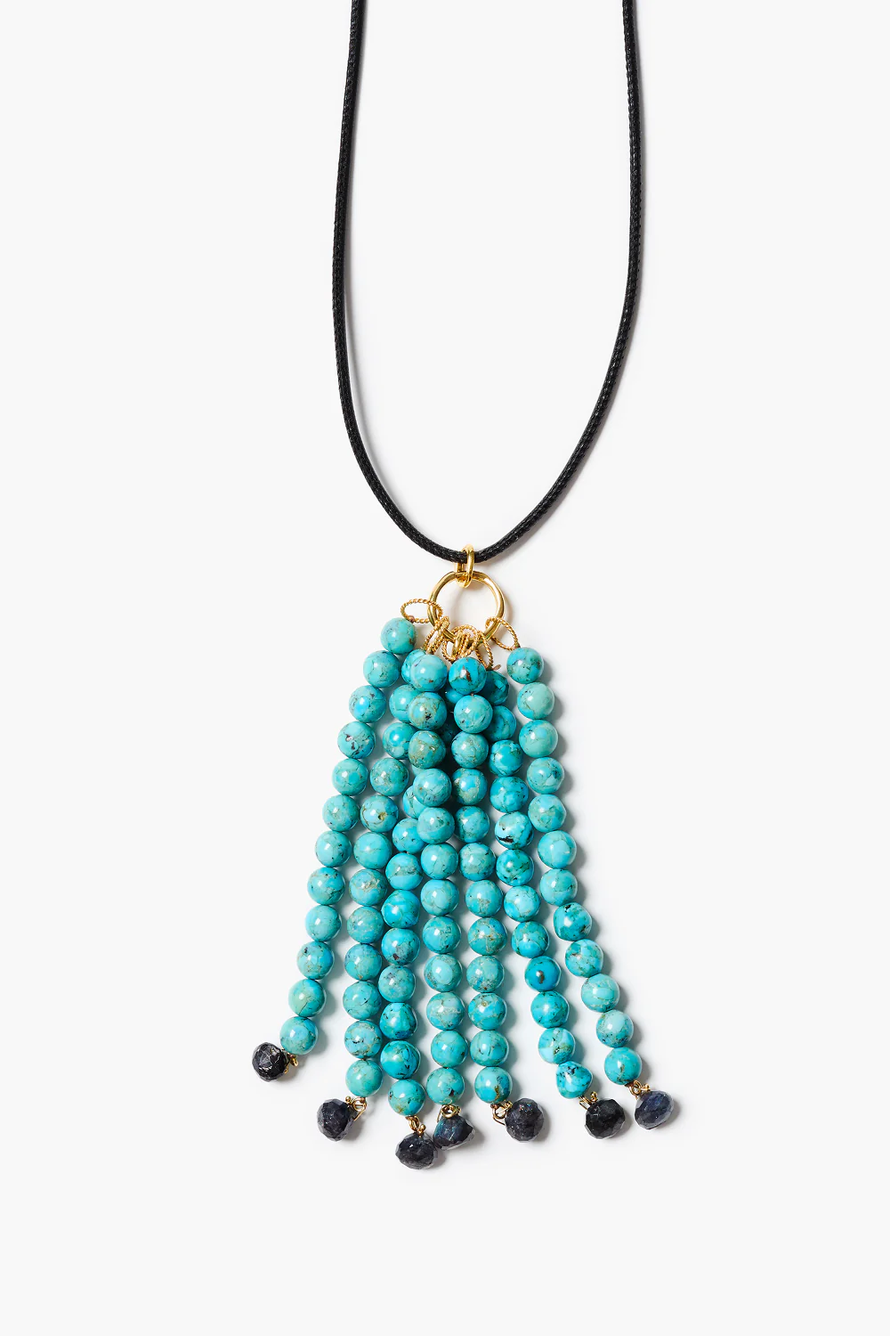 Octo Tassel Necklace Turquoise - Image 2