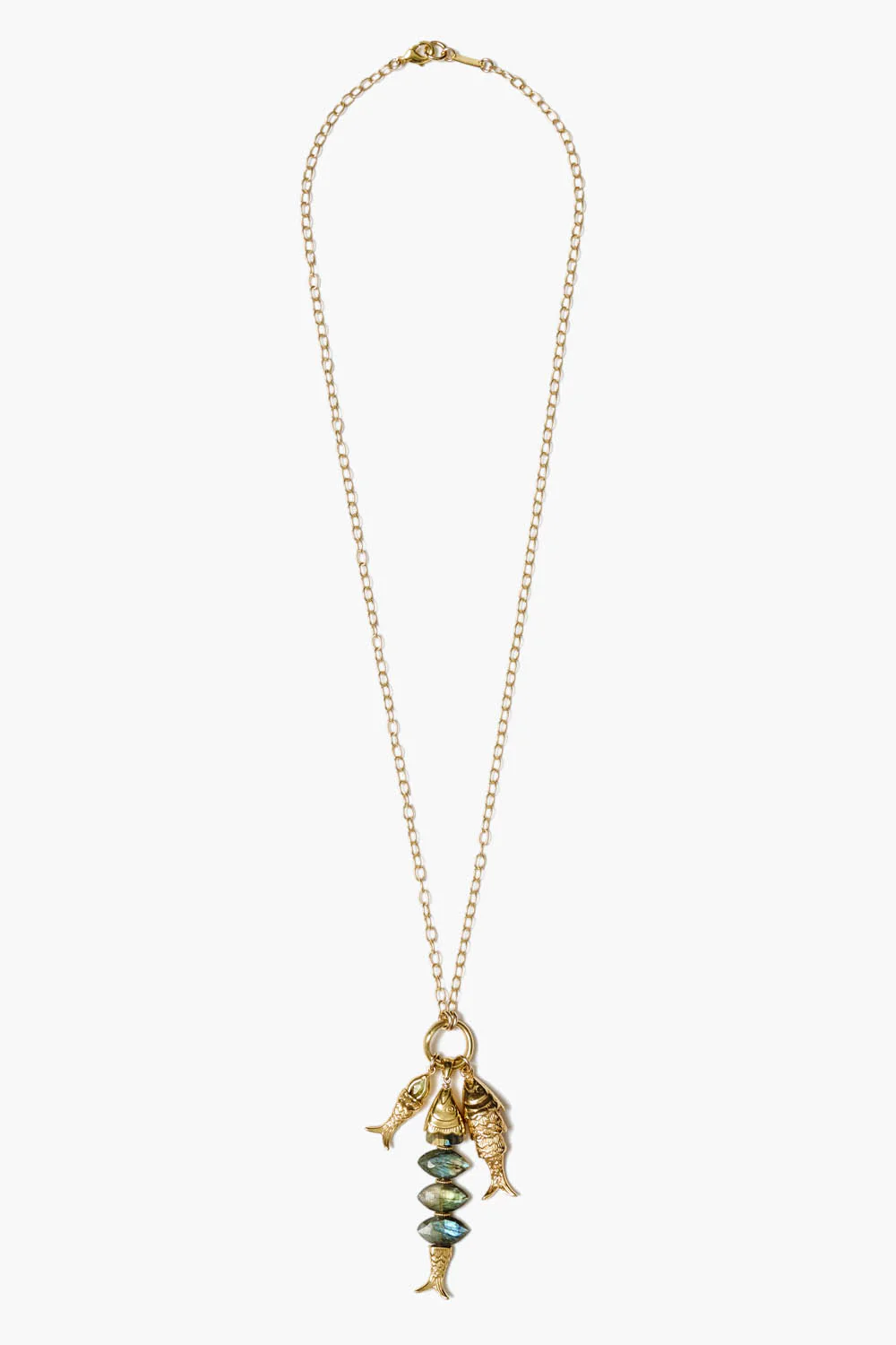 Orris Charm Necklace Labradorite - Image 2
