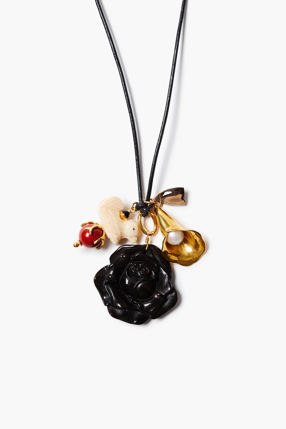 Palais Charm Necklace Black Agate - Image 2