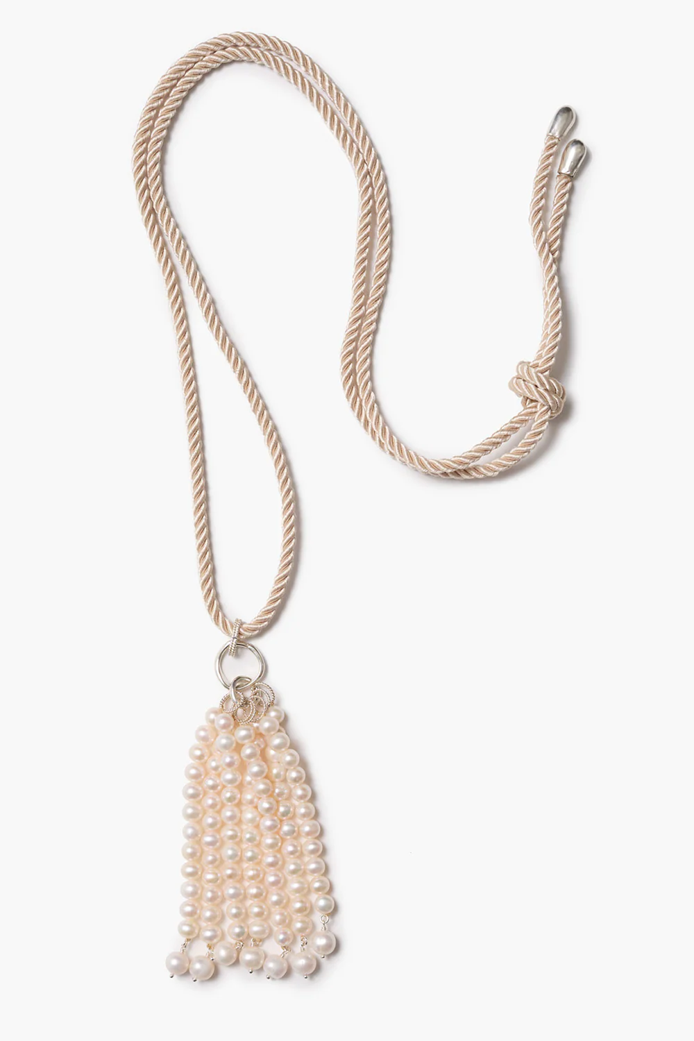 Pampille Necklace White Pearl - Image 2