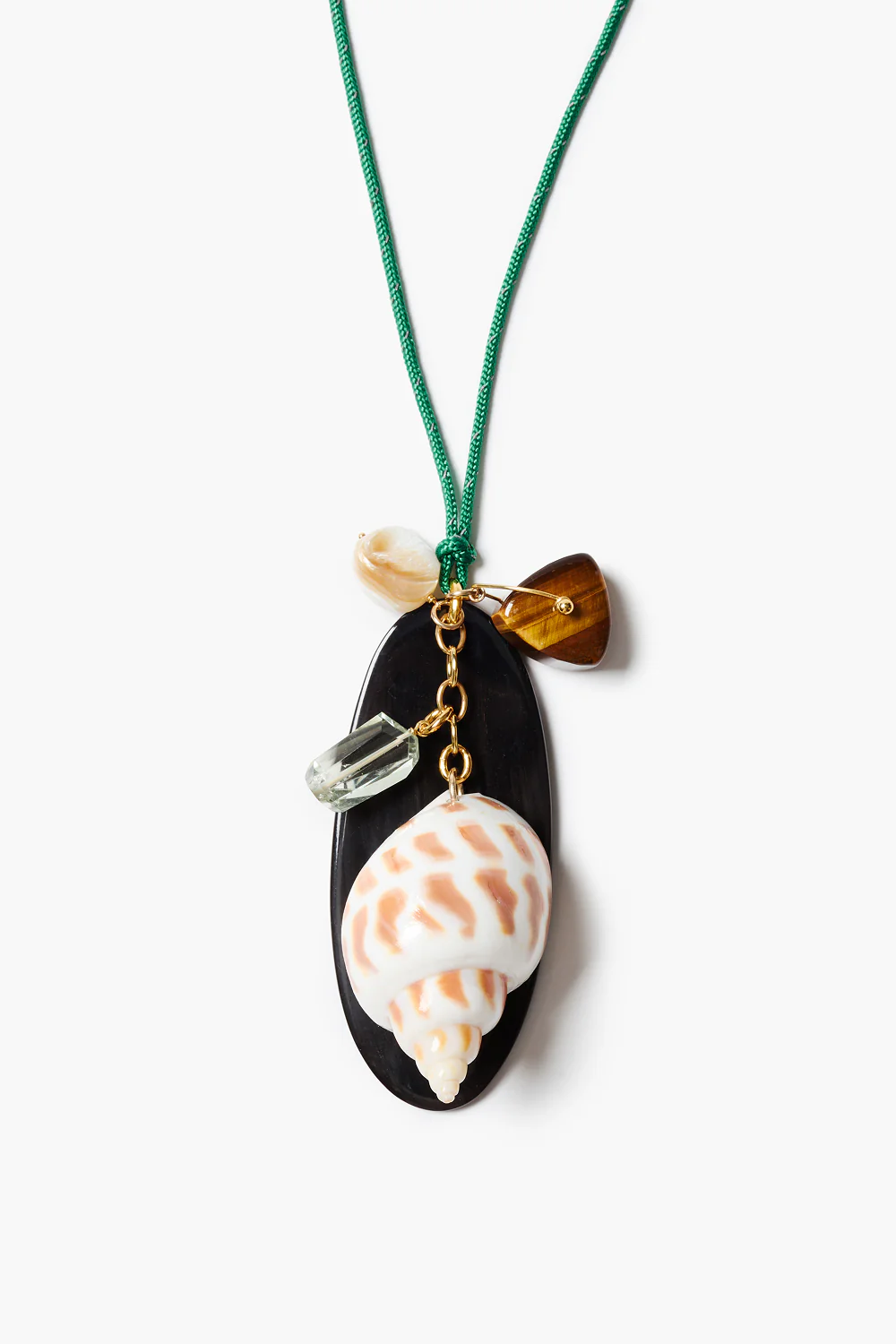 Paracord Charm Necklace Green - Image 2