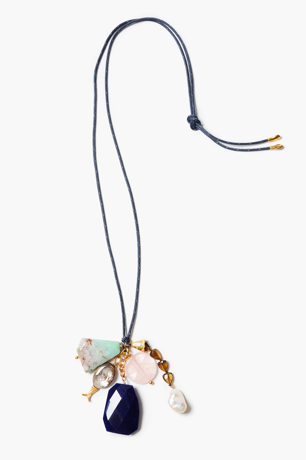 Paracord Charm Necklace Navy