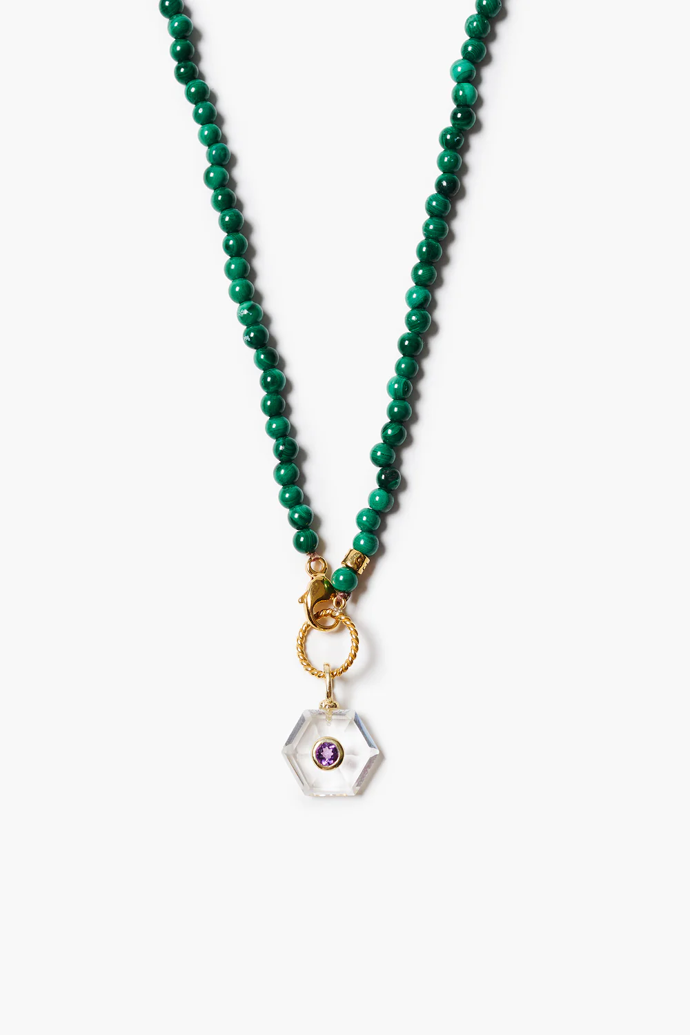 Prism Necklace Malachite