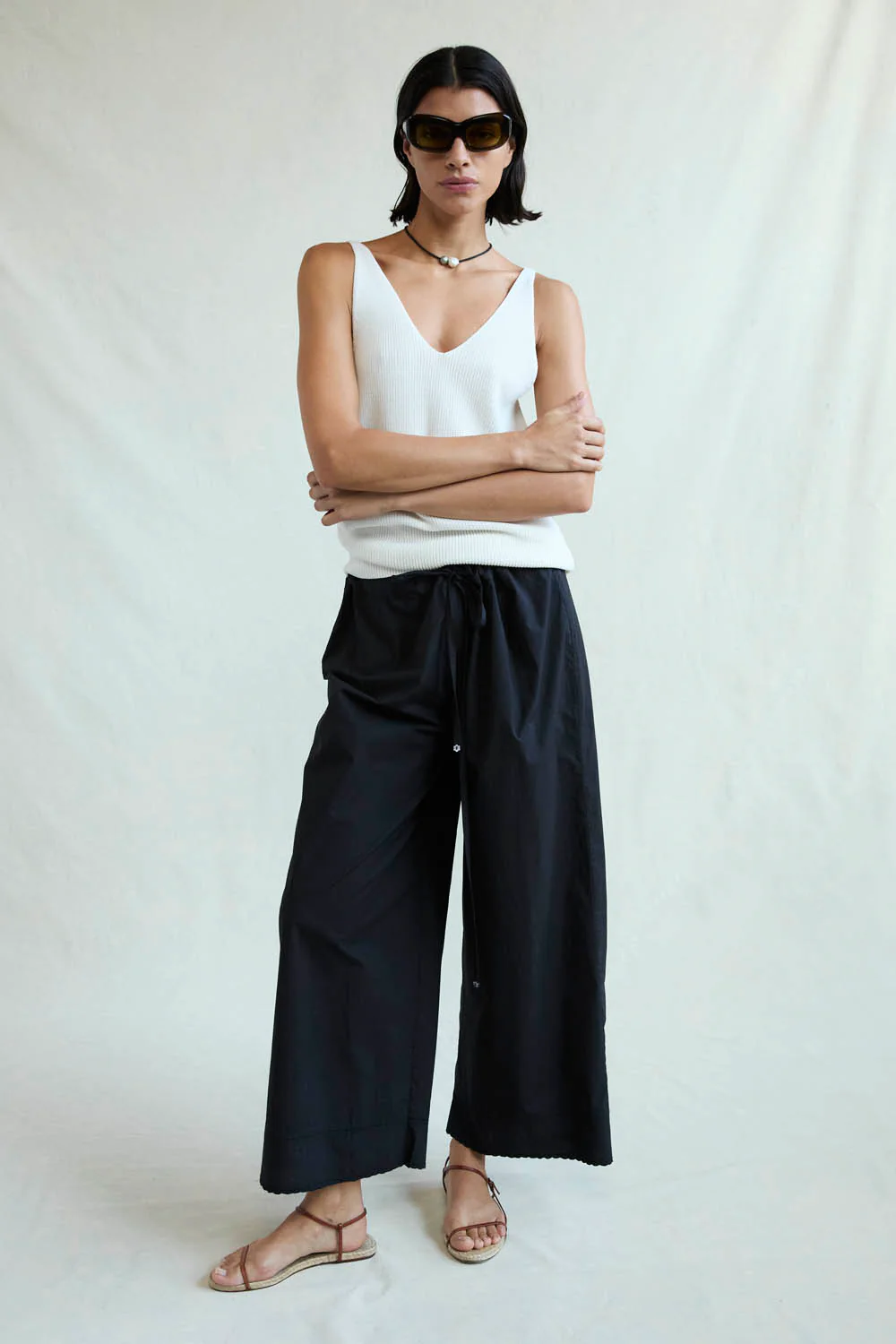 Ramona Poplin Pant Caviar