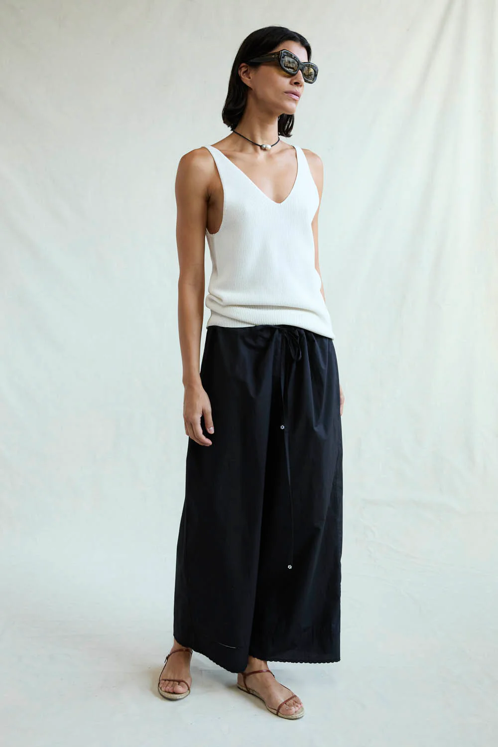 Ramona Poplin Pant Caviar - Image 2