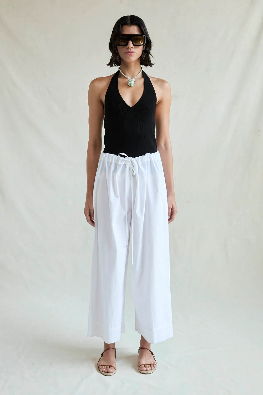 Ramona Poplin Pant White