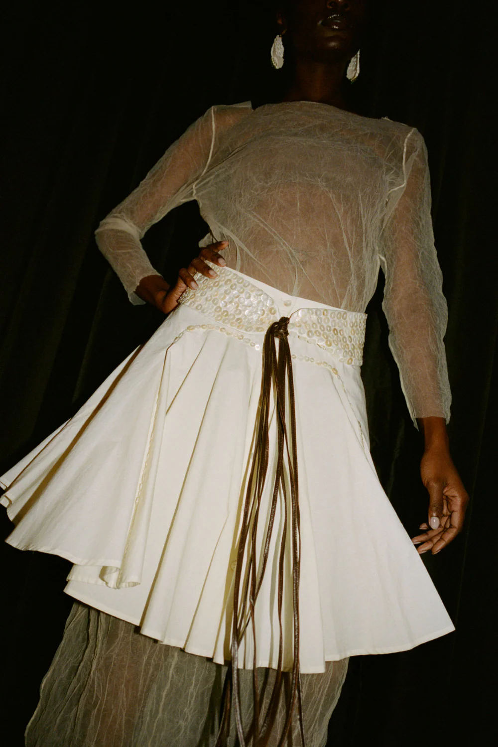 Rider Skirt Ivory - Image 5