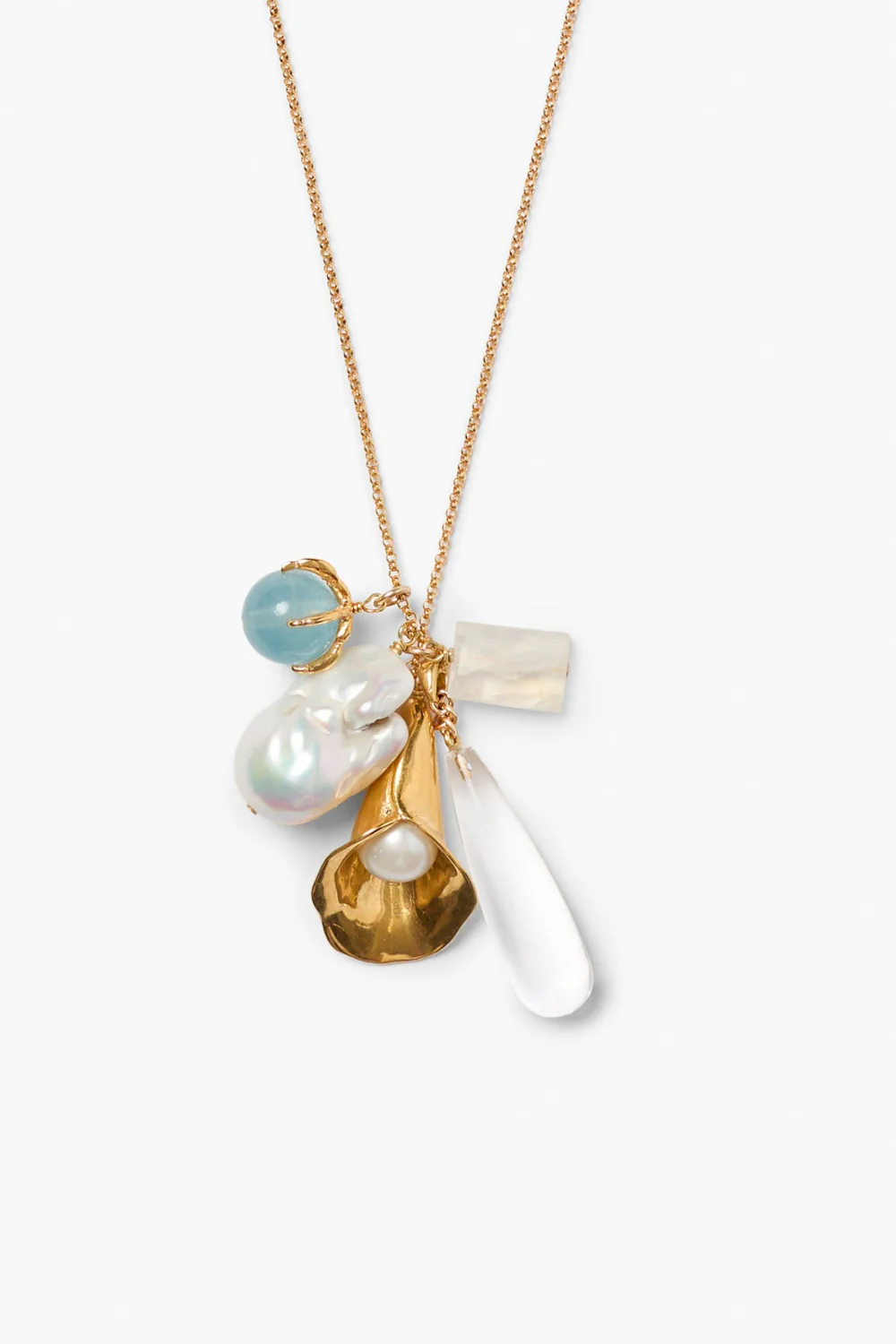 Rowena Charm Necklace Multi