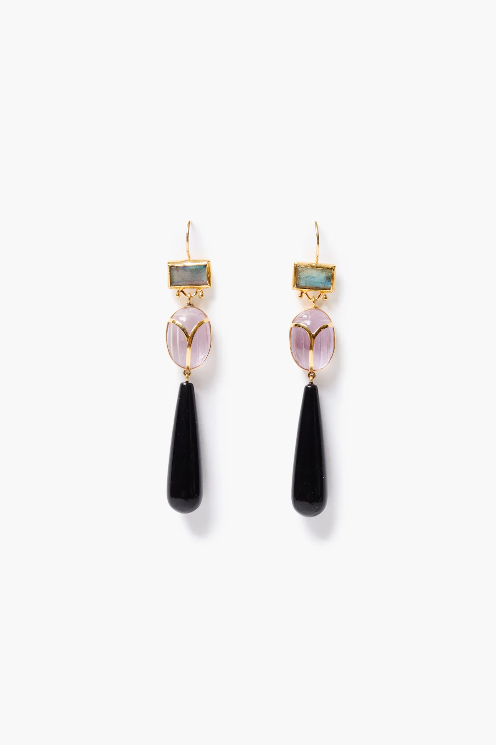Scarab Earrings Multi