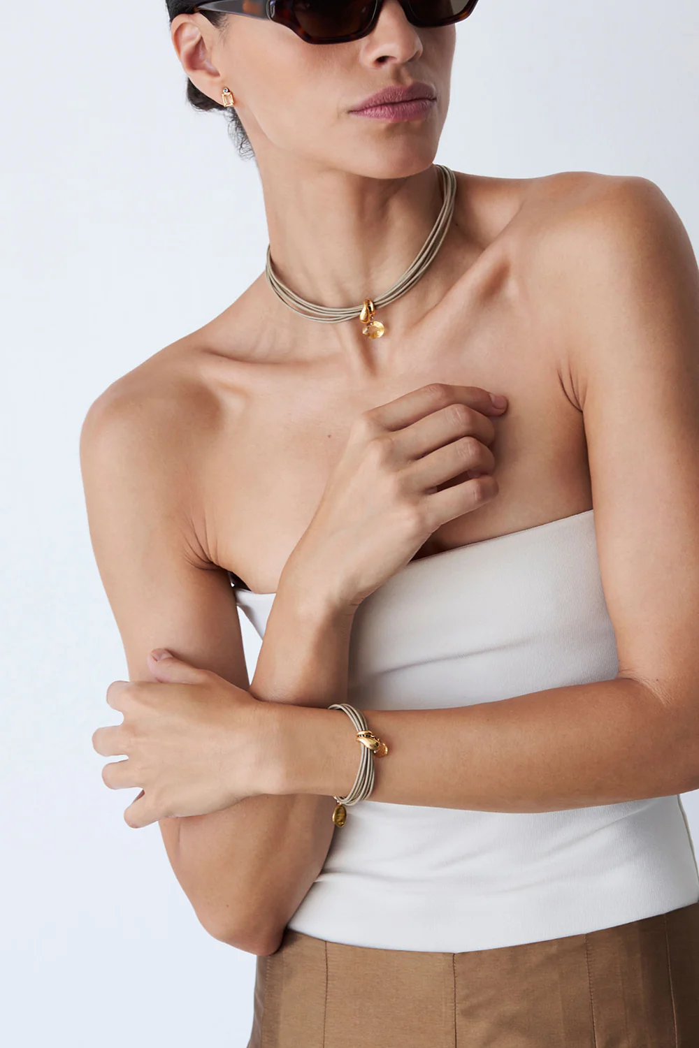 Serpentine Cord Bracelet Citrine - Image 2