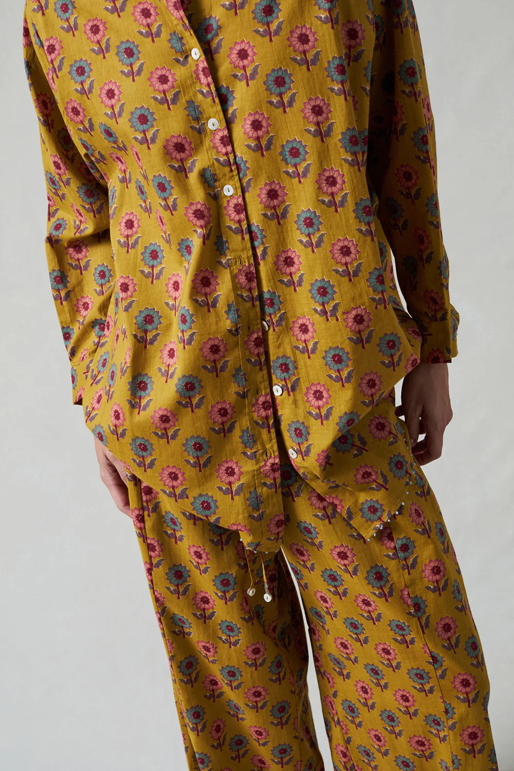 Sunflower Printed Set Mustard - Image 2