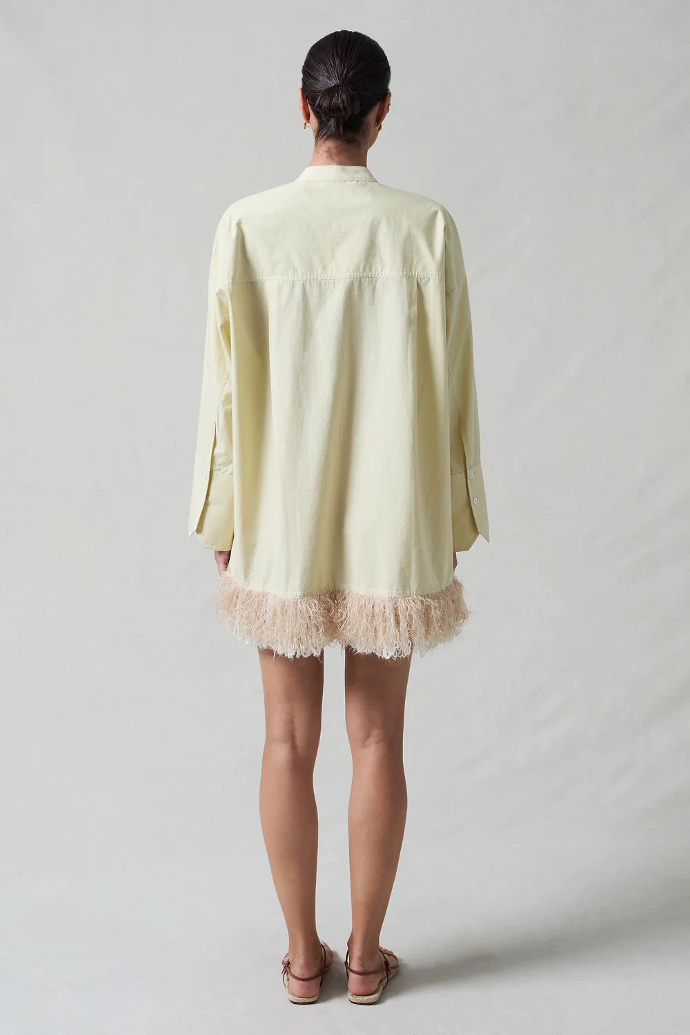 Tangled Yarn Fringe Tunic Translucent Green - Image 3