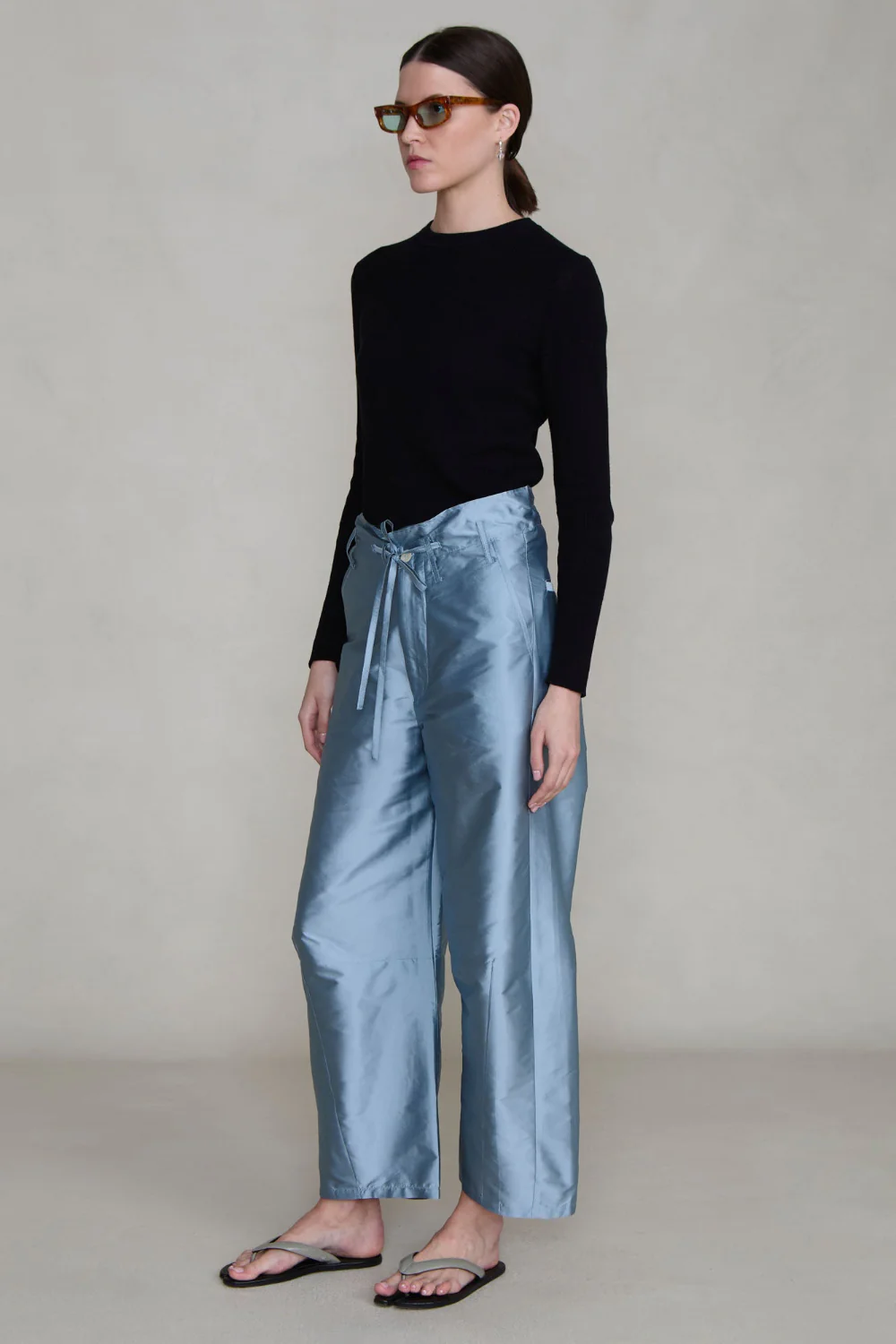 Techno Taffeta Barrel Pant Bath Blue - Image 3