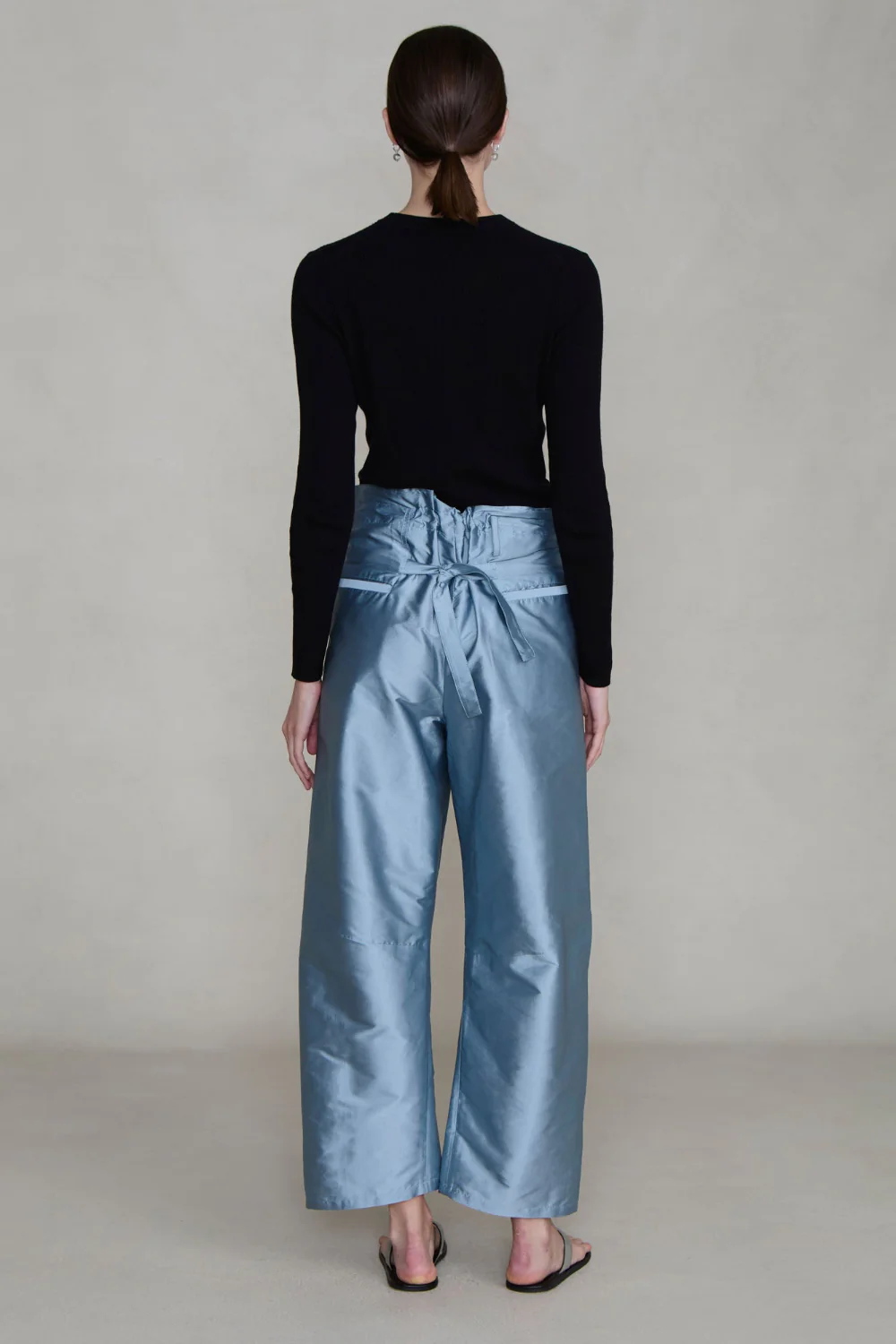 Techno Taffeta Barrel Pant Bath Blue - Image 4
