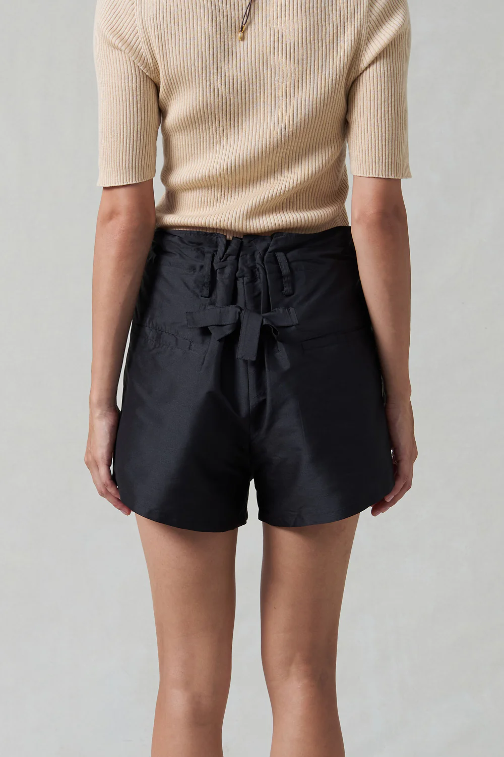Techno Taffeta Shorts Black - Image 3