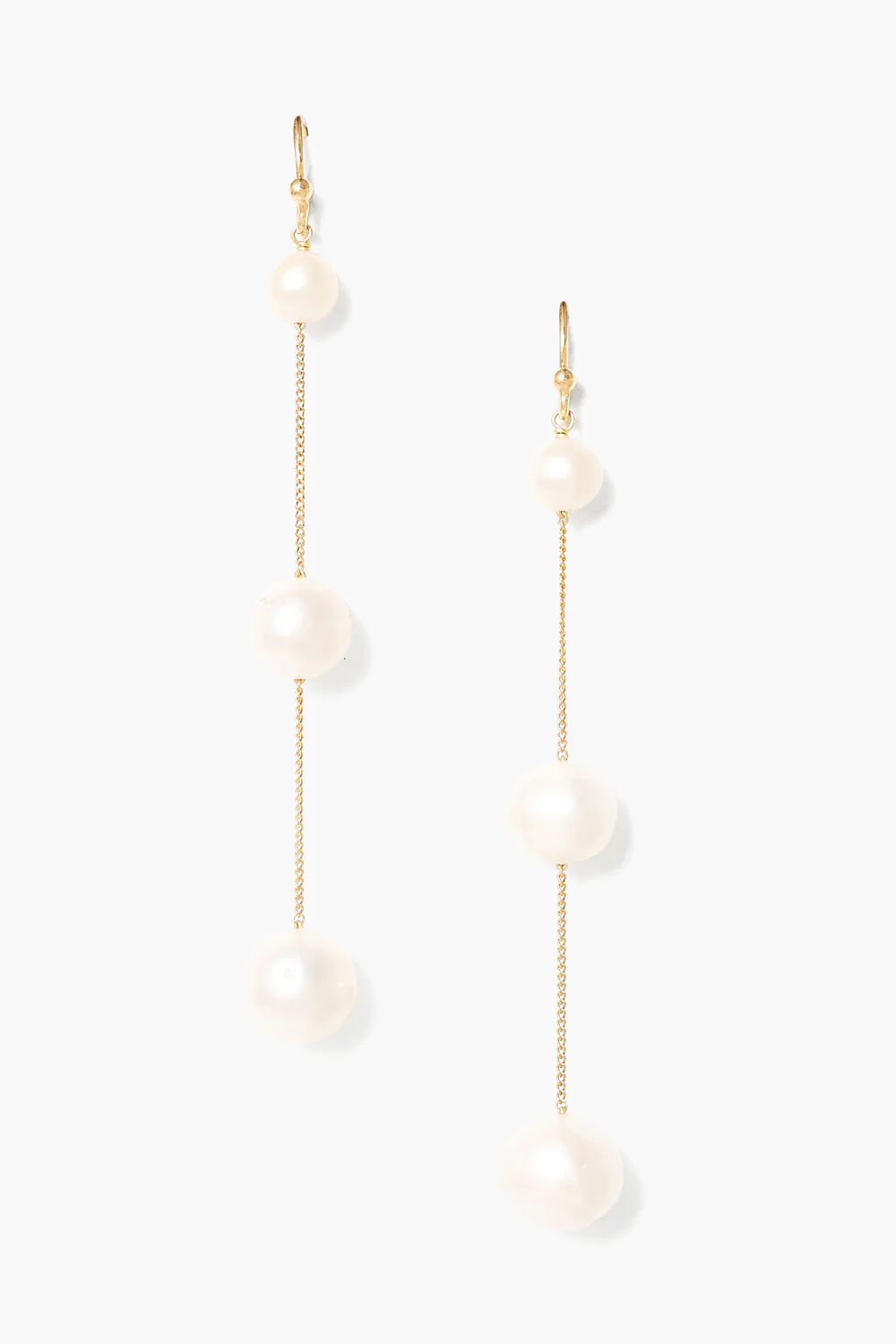 Tiered Floating Pearl Earrings