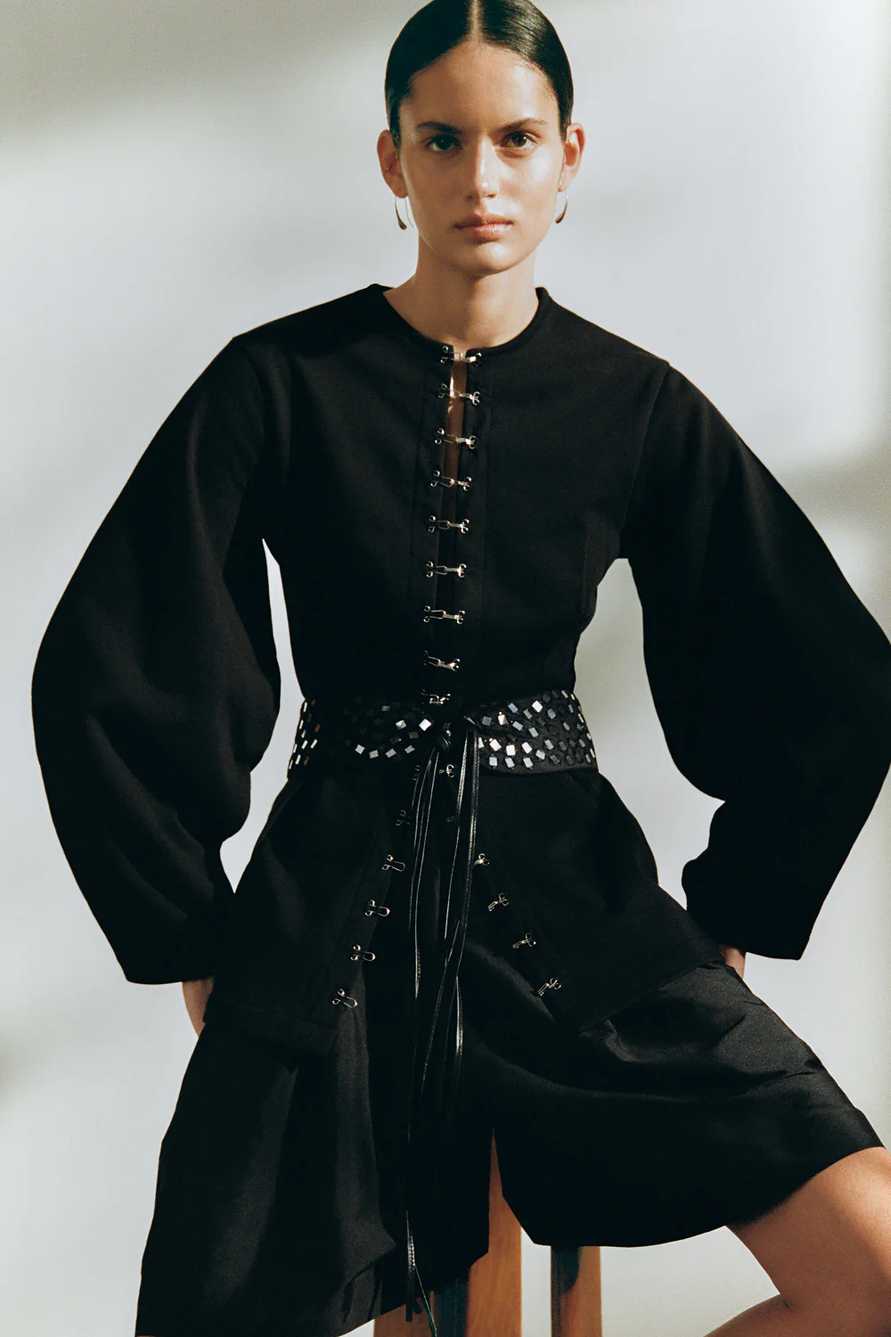 Ultra Wide Waist Belt Black Mirror - Image 4
