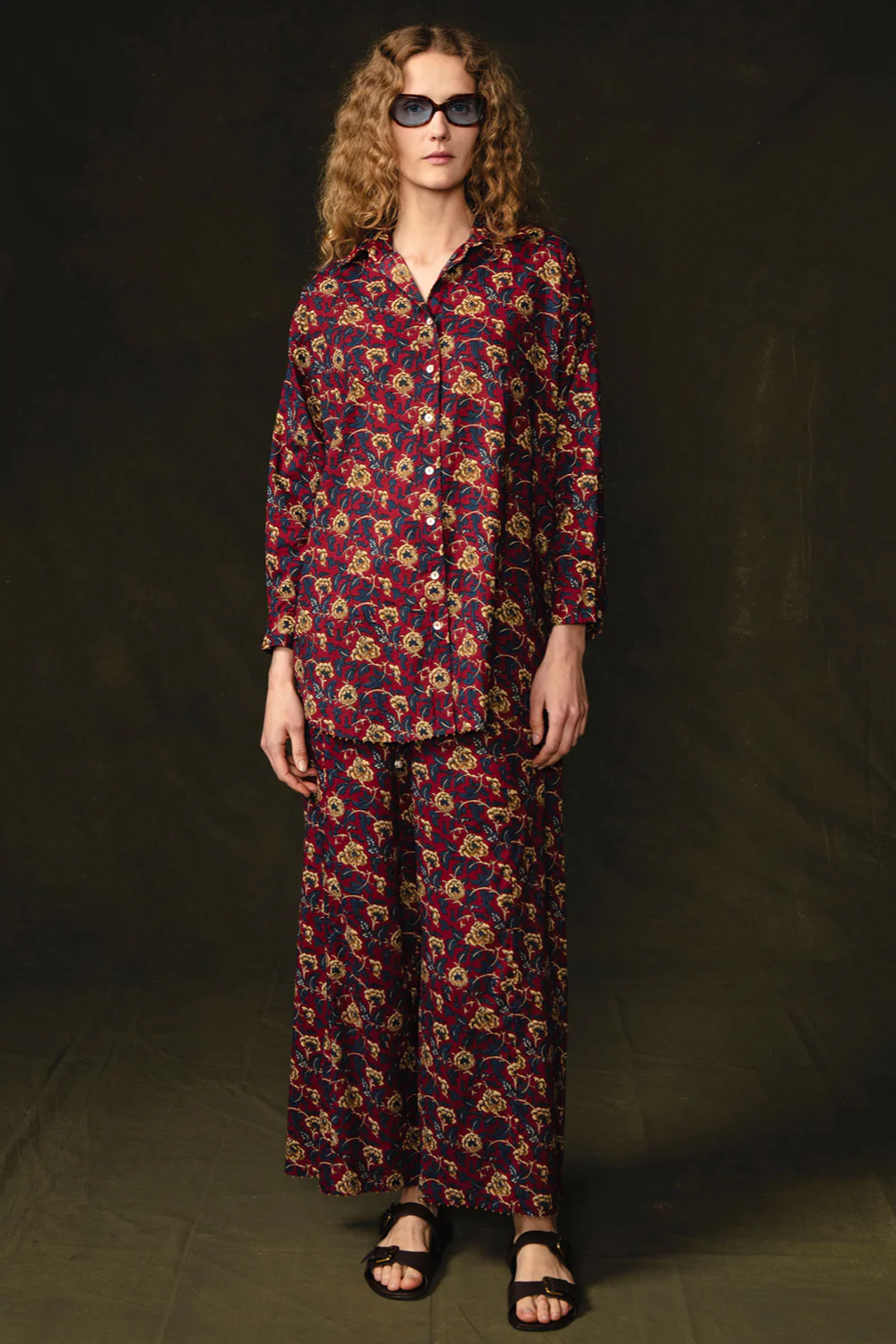 Wild Rose Printed Set Scarlet